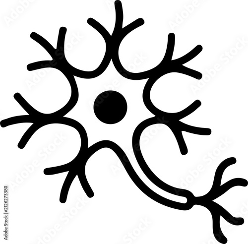 Obraz na plátně Neuron icon on white background