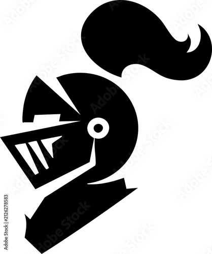 Knight Silhouette Icon PNG Isolated on Transparent Background