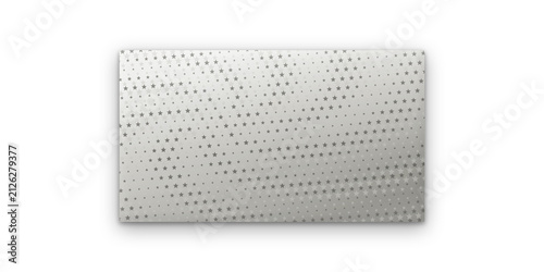 White rectangular memory foam mattress, a comfortable and supportive bedding solution. Textured surface with small, evenly spaced indentations, ideal for sleep and relaxation.