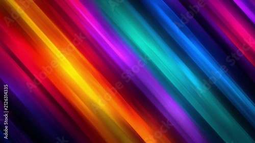 Abstract Spectrum: A vibrant array of diagonal stripes in a full spectrum of colors, from deep purple and blue to fiery red and orange, creating an energetic and dynamic visual effect.