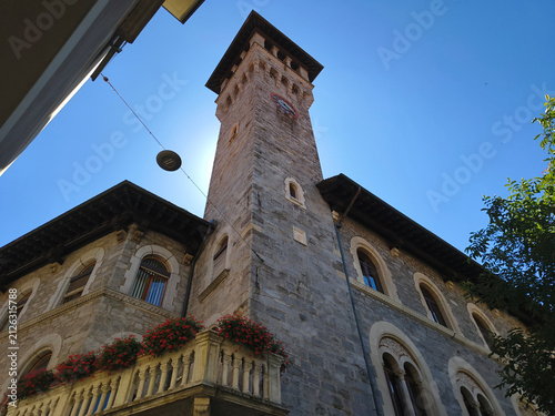 Exterior of the Palazzo Civico in Bellinzona Switzerland