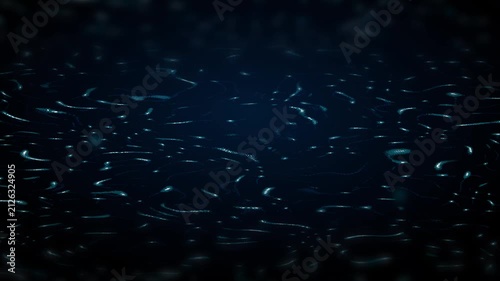 Seamless loop abstract digital landscape wave. Glowing blue cyber plexus particles and artificial intelligence data network mesh for modern corporate tech, cyber security, and server presentations.