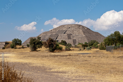 Pyramid of the Sun. Teotihuacan. Mexico. View from the Pyramid of the Moon