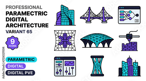 Professional Parametric Digital Architecture Variant 85 Collection