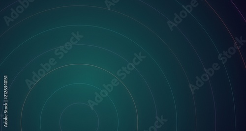 Concentric neon rings on dark background