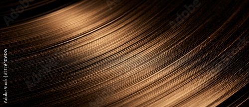 Shimmering Bronze Metallic Grooves Pattern