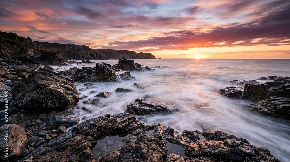 Fototapeta premium sunset over the sea