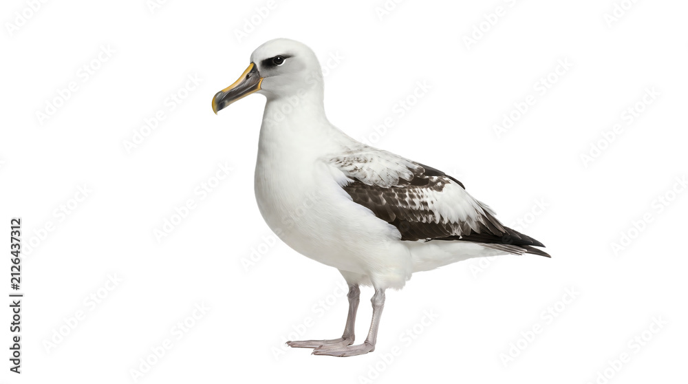 Fototapeta premium Atlantic yellow-nosed albatross seabird isolated on transparent background