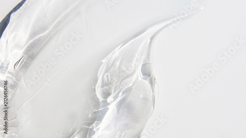 Large Transparent Cosmetic Gel Smear Texture