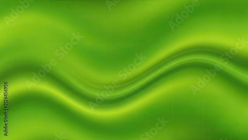 Abstract green wavy background with soft gradients.