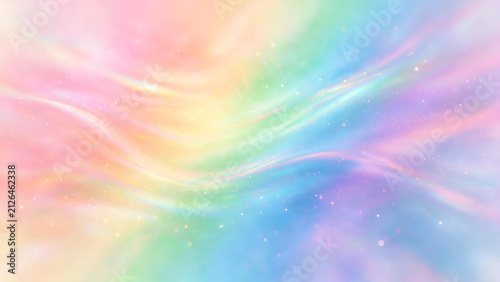 Pastel Rainbow Wave Background