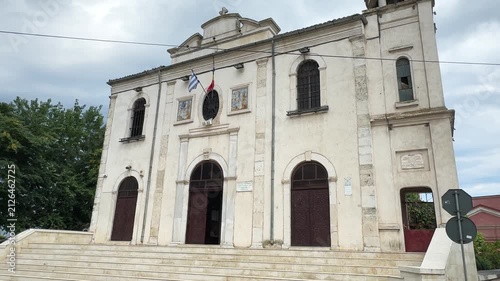 Greek Orthodox Church Metamorfosis exterior facade in Constanta Romania