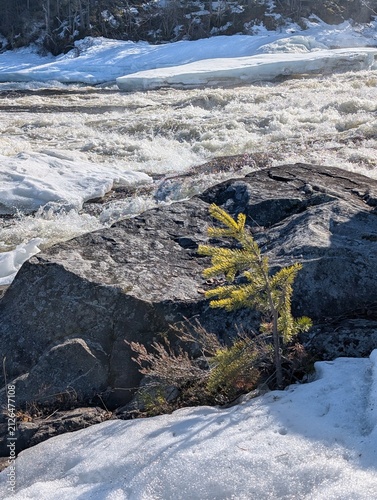 Waverfall Storforsen, north of Sweden