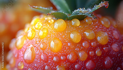 Close Up of a Fresh Orange Fruit with Vibrant Citrus Texture