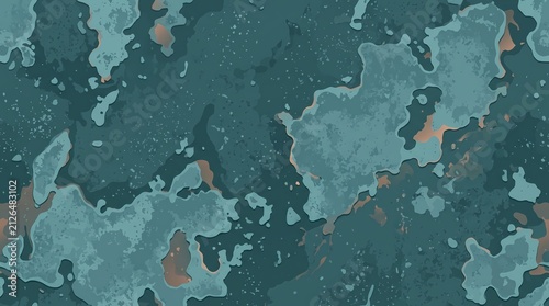 Abstract blue grunge watercolor texture with layered organic shapes and seamless pattern
