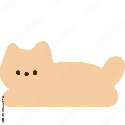 Minimalist Cute Simple Cats SVG Vector