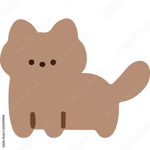 Minimalist Cute Simple Cats SVG Vector