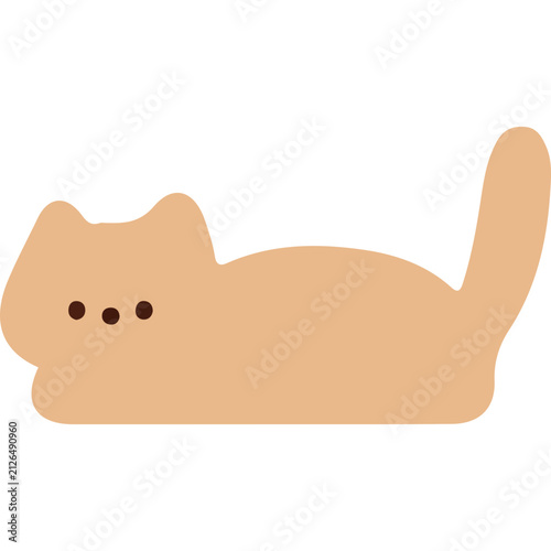 Minimalist Cute Simple Cats SVG Vector