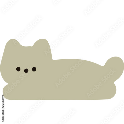 Minimalist Cute Simple Cats SVG Vector