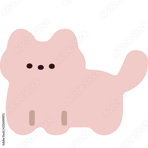 Minimalist Cute Simple Cats SVG Vector