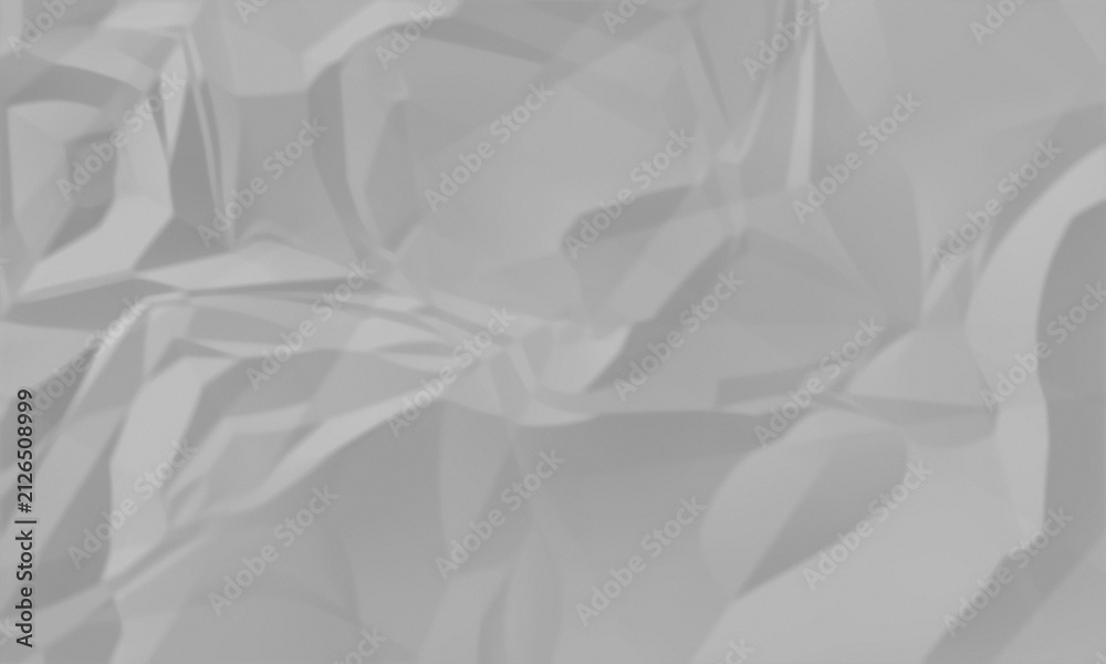 Fototapeta premium Abstract of crumpled white paper texture with soft shadows