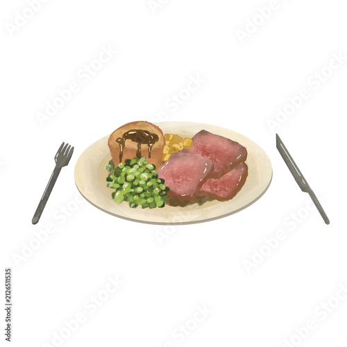 Roast Beef And Yorkshire Pudding