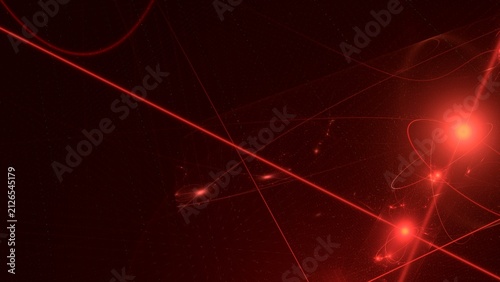 red laser beams, glowing particles, futuristic technology, digital energy, neon light rays, sci-fi background