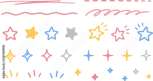 Hand Drawn Doodle Decoration Set