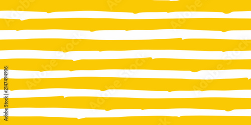 Canvastavla Yellow And White Horizontal Stripe Pattern Watercolor Style Background Texture a