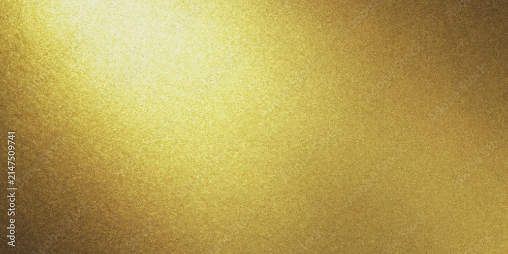 Fototapeta premium Gold glitter texture background. Sparkling metallic surface with bright light reflection.