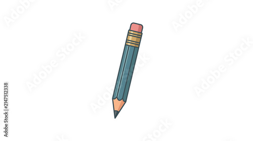 Graphite pencil school icon.
