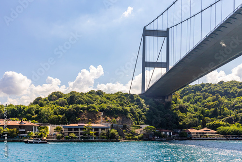 Fatih Sultan Mehmet Bridge. Istanbul, Turkey. Beautiful Istanbul bosphorus landscape.