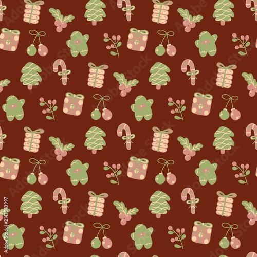 seamless pattern with christmas