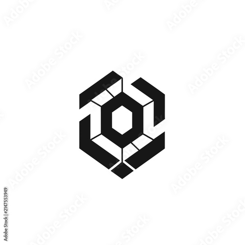 Geometric Abstract Hexagonal Shape