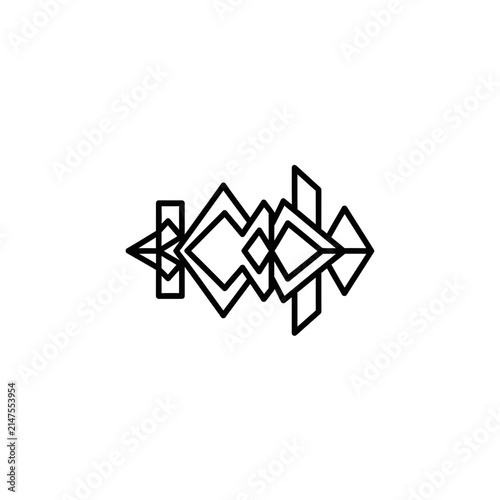 Geometric abstract shape