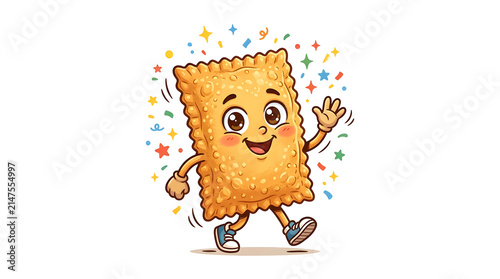 Fried pastry illustration