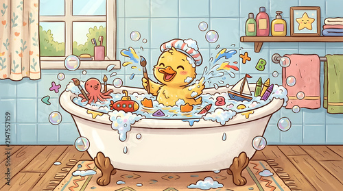 duck in the bathroom