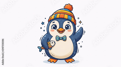 penguin with ice 