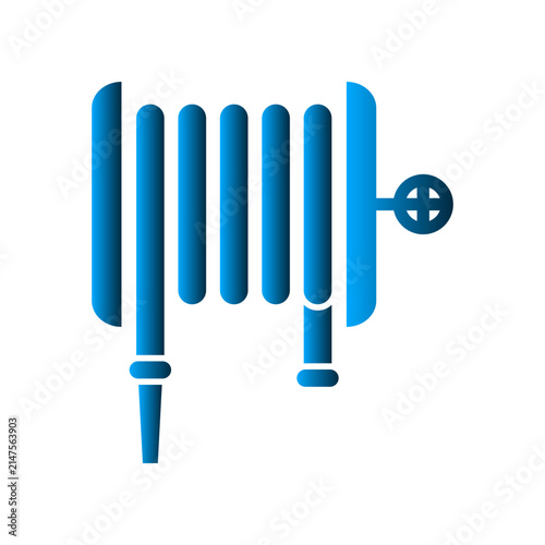 Hydrant water hose icon design template