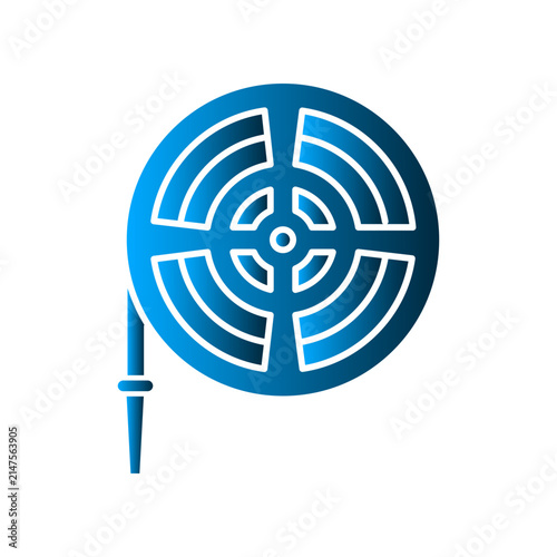 Hydrant water hose icon design template