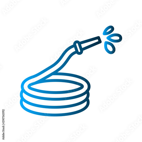 Hydrant water hose icon design template
