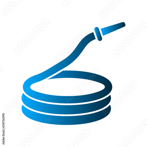 Hydrant water hose icon design template