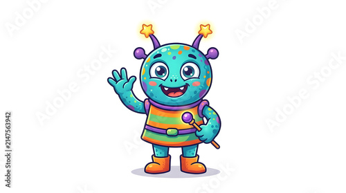funny cartoon alien
