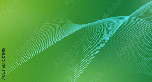 Modern Abstract Wave Background in Green Gradient