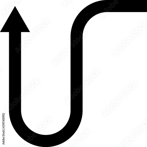 Arrow icon. Way direction sign. Road navigation arrows collection