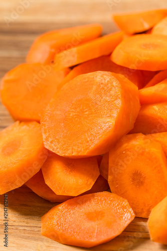 Принти на полотні Organic Raw Cut Orange Carrots