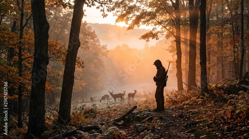 man in the forest