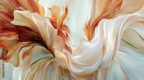 Wallpaper design featuring abstract fluid art swirls
