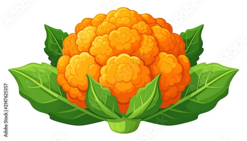 Fresh orange slices arranged in a green leaf pattern.