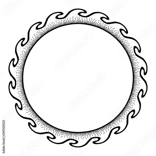 circular or round frame